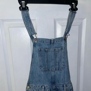Lucky Brand Boyfriend Ripped Overalls